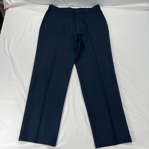 Vintage Levi's Action Slacks Mens 34x30 Relaxed Straight Blue Dacron‎ Polyester